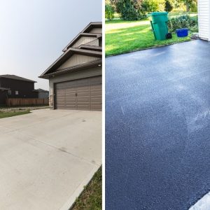 concrete vs asphalt driveways
