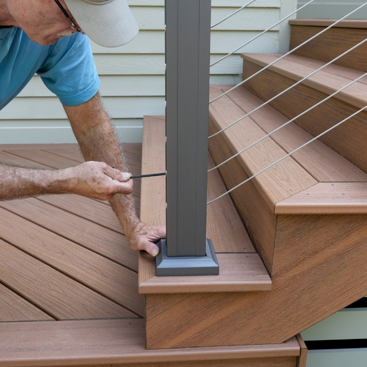 metal railing installation